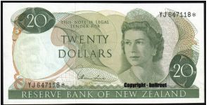 $20 Hardie I YJ* (replacement note) Banknote