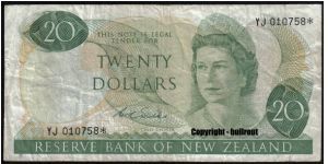$20 Wilks YJ* (replacement note) - 50,000 issued - Rare Banknote