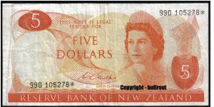 $5 Wilks 990* (replacement note) Banknote