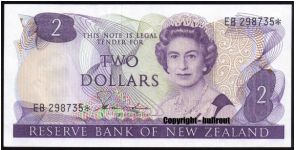 $2 Hardie II EB* (replacement note) Banknote