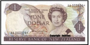 $1 Hardie II AA* (replacement note) Banknote