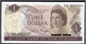 $1 Knight Y90* (replacement note) Banknote