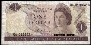 $1 Wilks 0A* (replacement note) - 100,000 issued - Rare Banknote