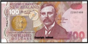 $100 Brash I ZZ (replacement note) - 10,750 issued - Rare Banknote