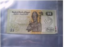Egyptian 50 piastries banknote. Uncirculated condition Banknote
