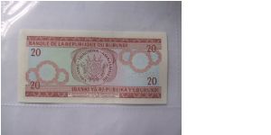 Banknote from Burundi