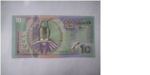 Surinam 10 Gulden banknote
Uncirculated Banknote