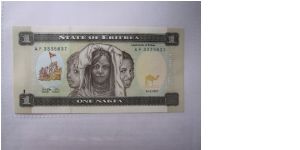 Eritrea 1 Nafka banknote in UNC condition Banknote