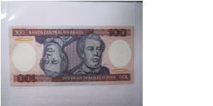 Brazil 100 Cruzerios banknote in UNC condition. Banknote