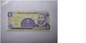 Nicaragua 1 Centavo banknote in UNC condition Banknote