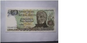 Argentina 50 Pesos banknote in UNC condition Banknote