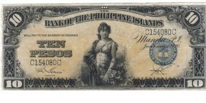 PI-14 Bank of the Philippines 10 Peso note. Banknote