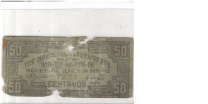 LEY-274 Leyte 50 Centavos note. Banknote