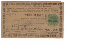 S-676a Negros 10 Peso note. Banknote