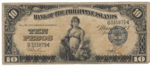 PI-8 Philippines 10 Peso note. Banknote