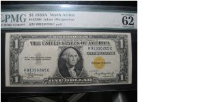 1935 A $1 Silver Certificate - North Africa Banknote