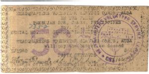 SMR-644 Samar Province 50 Centavos note. Banknote