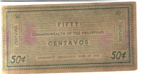 Banknote from Philippines