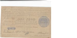 S-670, Negros 1 Pesos note. Banknote