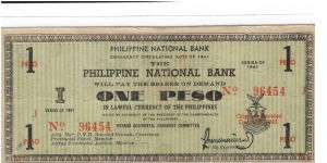 S-612a, Negros Occidental 1 Peso note. Banknote