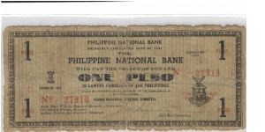 S-611b, Negros Occidental 1 peso note. Banknote