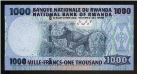 Banknote from Rwanda