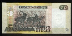 Banknote from Mozambique