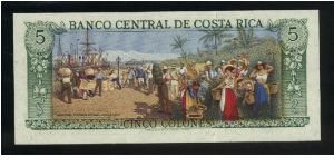 Banknote from Costa Rica