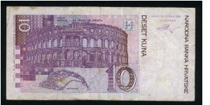 Banknote from Croatia