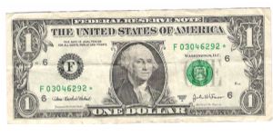 2003-A US FRN atlanta georgia Star note Banknote