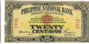 PI-40 Philippine National Bank 20 Pesos note. Authentic note. Banknote