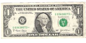 2003 Star $1.00
USA Banknote