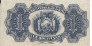 Banknote from Bolivia