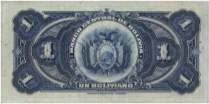 Banknote from Bolivia