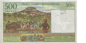 Banknote from Madagascar