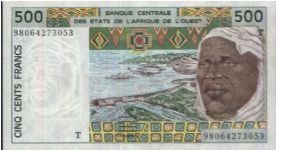 IVORY COAST 500 Francs

Banque Centrale Des Etats De L'Afique De L'Quest. 

Obverse:Man & flood control dam

Reverse:Garden tractor & native art

Size:140x80mm

Watermark:Yes

BID VIA EMAIL Banknote