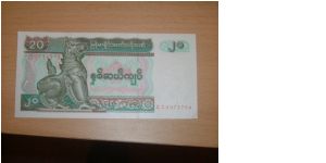Twenty kyats Banknote
