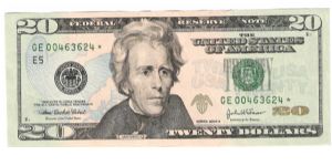 2004-A- Star Note $20.00 Banknote