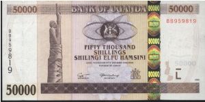 50,000 Shs Note
Uganda. Banknote