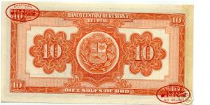 Banknote from Peru