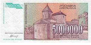 Banknote from Yugoslavia