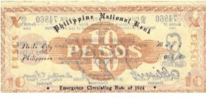 Banknote from Philippines