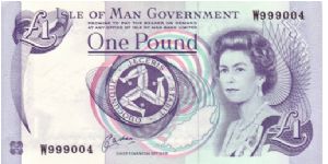 Isle Of Man £1 note.

Paper version Banknote