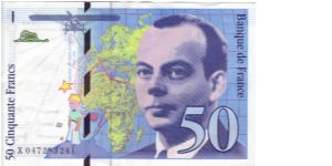 France 50 Francs, 1999 Issue and possibly the last issue prior to the French Franc being replaced with the Euro Banknote