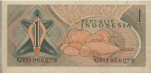 Banknote from Indonesia