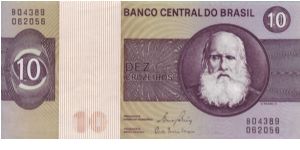 Brazil, 10 Cruzeiros

Dating from the late 1970's/early 1980's Banknote