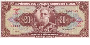 Brazil, 20 Cruzeiros.

Dating from the 1950's/1960's Banknote