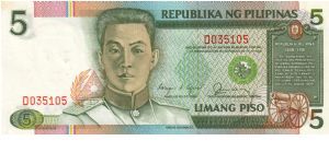 REDESIGNED SERIES 38n (p168c) Aquino-Fernandez A000001-D1000000 D035105 (Last Prefix) Banknote