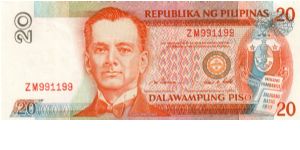 NEW SEAL SERIES 47 (p182a) Ramos-Singson A000001-ZZ1000000 ZM991199 (Radar #) Banknote