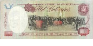 Banknote from Venezuela